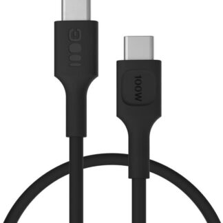 KÁBEL USB-C / USB-C Greencell PowerFlex 30cm PD 100W čierny silikón