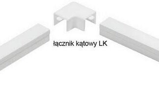 Príslušenstvo pre lišty elektroinštalačných, spínač rohový Biely LK 60x40 (1 ks)