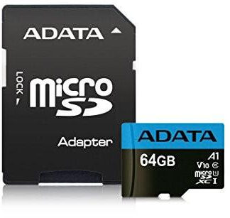 ADATA karta microSD Premier 64GB UHS1/CL10/A1+adapter