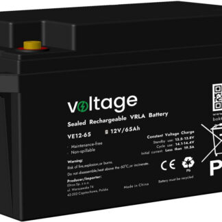 Akumulátor AGM Voltage 12V 65Ah VE12-65 (Životnosť 6-9 lat)
