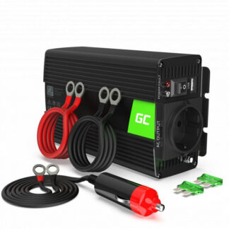 Green Cell INVERTOR NAPÄTIA 12V / 230V 500W / 1000W ČISTÁ SÍNUSOVÁ VLNA INV16