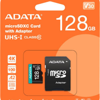 ADATA Karta pamäte microSD Premier PRO 128 GB UHS1 U3 V30 A2 + adapter