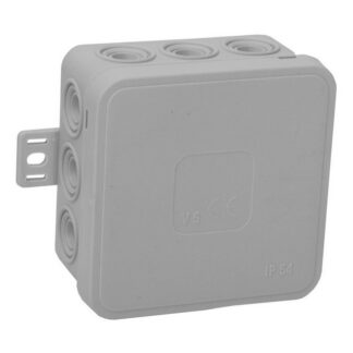 Inštalačná krabica nadomietková prázdna 12 vstupov Viplast V5 klik Sivá IP54 75x75x41mm 035-03