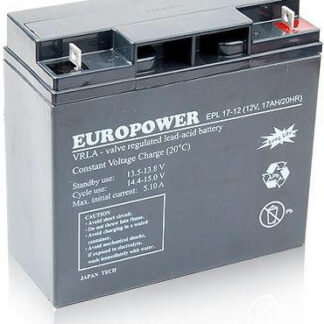 Akumulátor AGM Europower série EPL 12V 17Ah (Životnosť 15 lat)