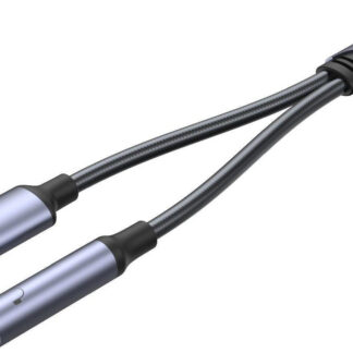 Adaptér Unitek USB-C na 3,5 mm minijack a USB-C 60W