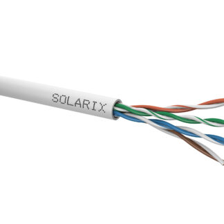 Kábel Krútená dvojlinka Solarix CAT.5E U/UTP PVC kartón 305m