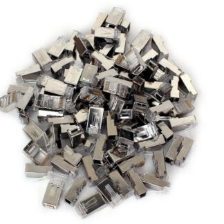 Zástrčka Sieťový Priechodný Getfort RJ45 CAT.6 8P8C Tienený (100 ks)