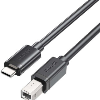 Kábel do tlačiarne Unitek USB C na USB B 2.0 čierny 2m