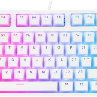 Káblová klávesnica Rampage TKL GHOST, biela